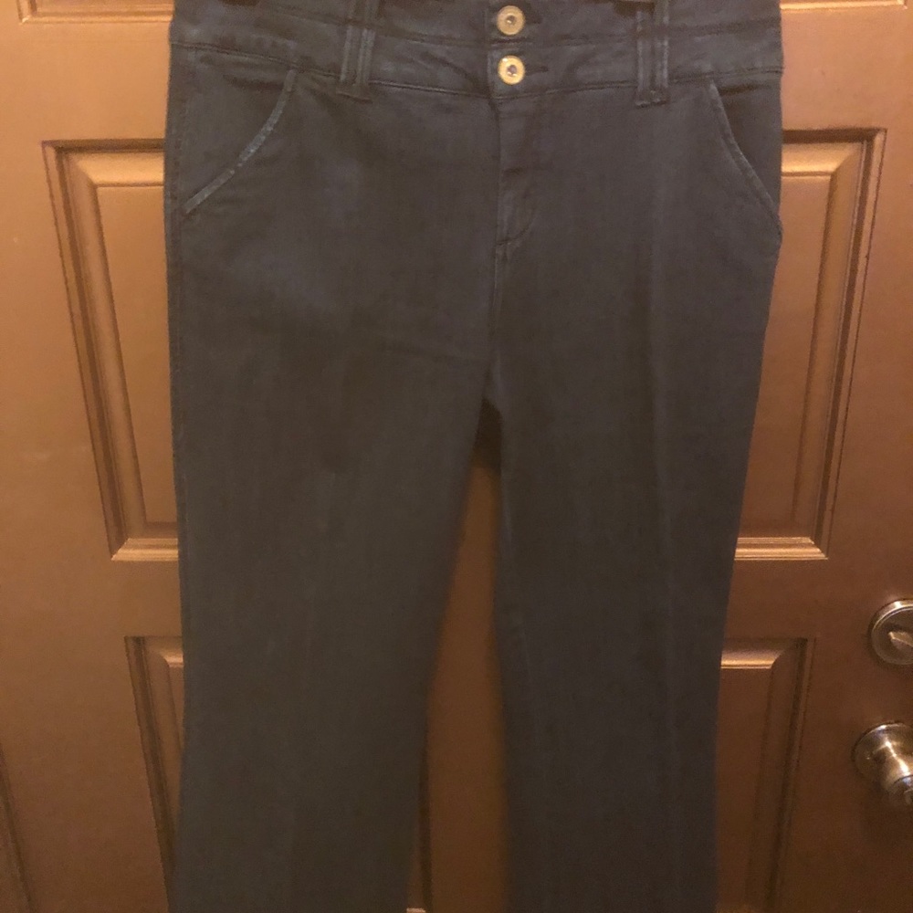 Divine Right Dark Wash Denim Wide Leg Jeans - 32